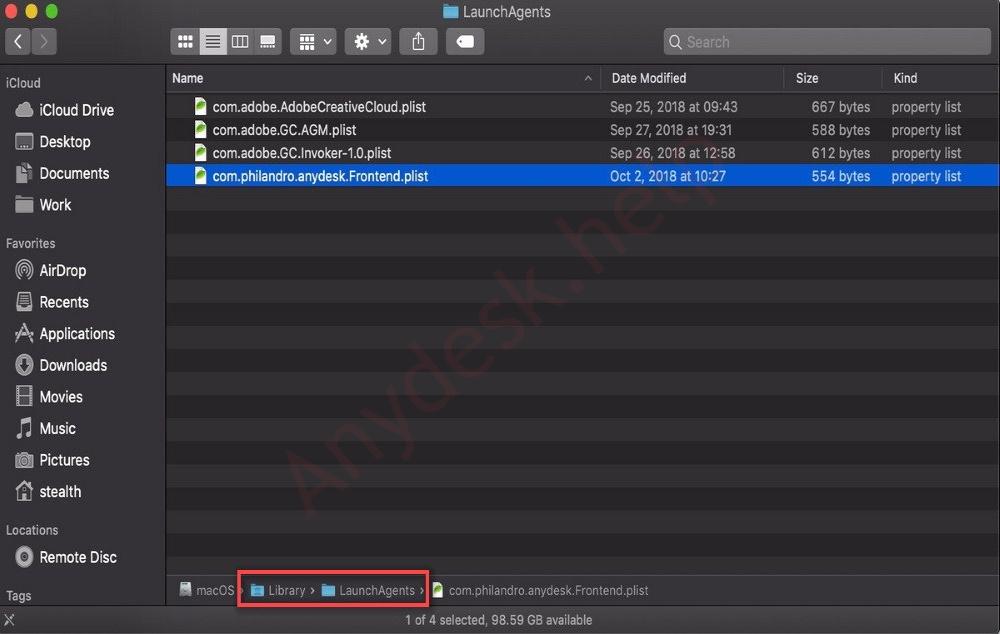 search and delete program files in mac os